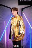 Áo Khoác Hoodie Khóa Kéo Ánh Màu Vàng