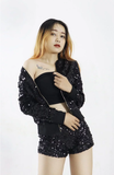 Áo Khoác Kim Sa Đen