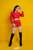 Áo Khoác Vest Croptop