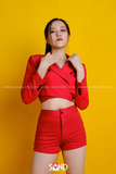 Áo Khoác Vest Croptop