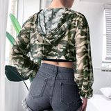 Áo Lưới Hoodie Cut Out Camo