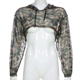 Áo Lưới Hoodie Cut Out Camo