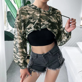 Áo Lưới Hoodie Cut Out Camo