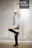 Áo Oversize Kim sa (Đỏ Xanh Trắng)