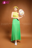 TYK0303 Yếm Vàng In Phun Kim Tuyến TQD0901 Đụp Xanh Lá