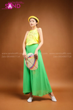 TYK0303 Yếm Vàng In Phun Kim Tuyến TQD0901 Đụp Xanh Lá