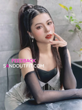 Outfit Phối Sẵn - (Chân Váy Bạc phối Áo Bra Hồng Đính Đá)