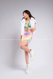 Outfit Phối Sẵn - (Chân Váy Ôm Body Loang phối Bra Loang)