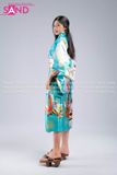 Áo Kimono Hoạ Tiết - Xanh Lá