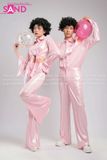 Trang Phục Disco Thập Niên 70 Hồng Nhạt Nữ 01