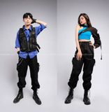 Outfit Phối Sẵn - (Quần Box Pant Đen phối Sơ Mi Xanh)