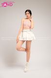 Outfit Phối Sẵn - (Áo Yếm Hoa phối Quần Váy Ngắn Xoè 2 Tầng)