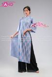 TAC0709 Áo Dài Gấm Thọ - Màu Tím Xanh