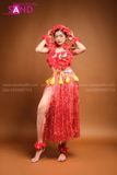 TMH0401 Váy Múa Hawaii Màu Đỏ