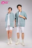 Outfit Phối Sẵn - (Quần Short Trắng phối Sơmi Pastel)