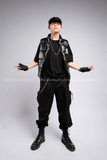 Outfit Phối Sẵn - (Quần Box Pant Đen phối Phao Gile Đen)
