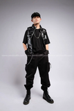 Outfit Phối Sẵn - (Quần Box Pant Đen phối Phao Gile Đen)