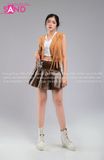 Outfit Phối Sẵn - (Set Cao Bồi Nâu Váy phối Gile Tua Râu)