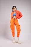 Outfit Phối Sẵn - (Quần Jogger Cam phối Áo Khoác Cam)