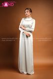 TAA0201 Áo Dài Nữ Truyền Thống Xanh Phi Bóng
