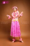 TMH0501 Váy Múa Hawaii Màu Hồng