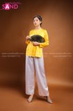 TBG0311 Áo Bà Ba Nữ - Gấm Vàng