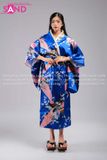 Áo Kimono Hoạ Tiết - Xanh Dương