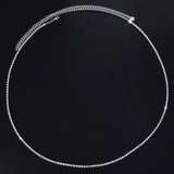 Chain dây bụng đính đá bạc ánh kim lấp lánh đơn