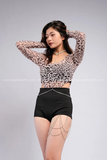 Chain dây vòng cổ nối bụng đơn bạc ánh kim đính đá lấp lánh