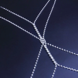 Chain dây vòng ngực nối bụng đôi đính đá ánh kim lấp lánh