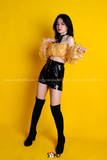 Chocker Cổ Rẻ Quạt Màu Đen