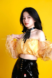 Chocker Cổ Rẻ Quạt Màu Đen