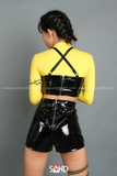 Chocker Đùi Da 2 Tầng Khoen Inox