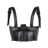 Corset Da khóa gài phối dây kéo
