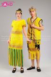 NTN0304 Trang Phục Dân Tộc Tây Nguyên Ê Đê Nữ Vàng