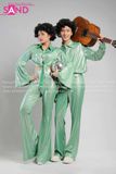 Trang Phục Disco Thập Niên 70 Xanh Nữ 01