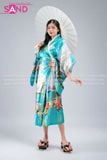 Áo Kimono Hoạ Tiết - Xanh Lá