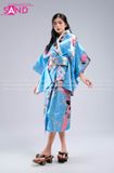 Áo Kimono Hoạ Tiết - Xanh Da Trời