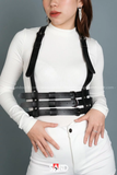 Đai ngực da 3 dây bụng