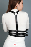 Đai ngực da 3 dây bụng