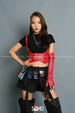 Đai nịt bụng da - Đỏ