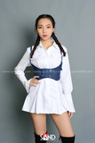 Đai nịt bụng da - Xanh đậm