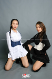 Đai nịt bụng da - Xanh đậm