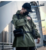 Dây đeo vai bụng phối túi unisex Nam Nữ - Đen