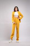 Outfit Phối Sẵn - (Set Vest Quần Ống Suông Vàng Nữ)