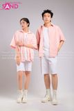 Outfit Phối Sẵn - (Quần Short Trắng phối Sơmi Pastel)