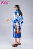 Áo Kimono Hoạ Tiết - Xanh Dương