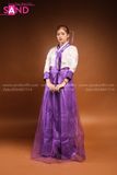 TNH0701 Trang Phục Hanbok Nữ Tím
