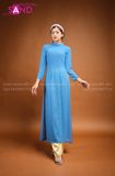 TAA0810 Áo Dài Truyền Thống Màu Xanh