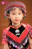 KD08001 H'Mông Đen Đỏ Trẻ Em
